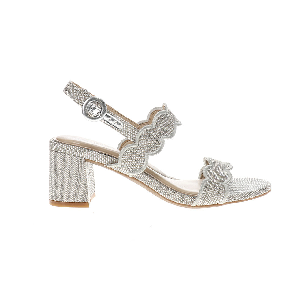 Daana Metallic Slingback Block Heel Sandals、mySite、gtrtttuynbv