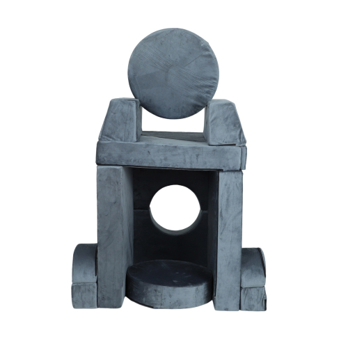 14pcs Kids Sofa Modular Play Couch,Child Sectional Sofa to Boost Creativity,Boys and Girls DIY Creativing Playroom Couch Furniture for Toddlers Conertible Foam and Floor Cushion,Gray、、casual