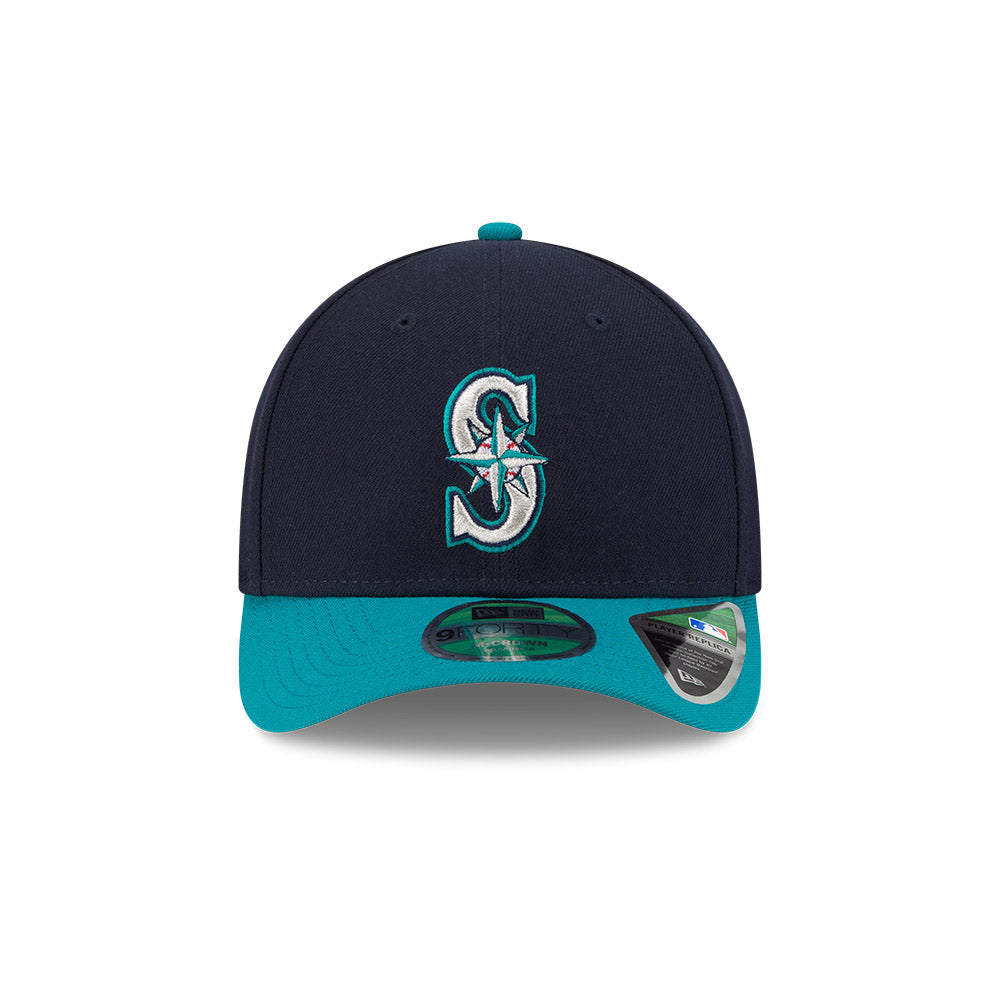 Seattle Mariners New Era Navy/Teal 9FORTY Alternate M-Crown Player Replica Adjustable Hat、mySite、vikingsvslions