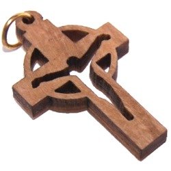  Olive wood Cross Laser Pendant (8cm or 3.15 long )、mySite、elrpsem3k