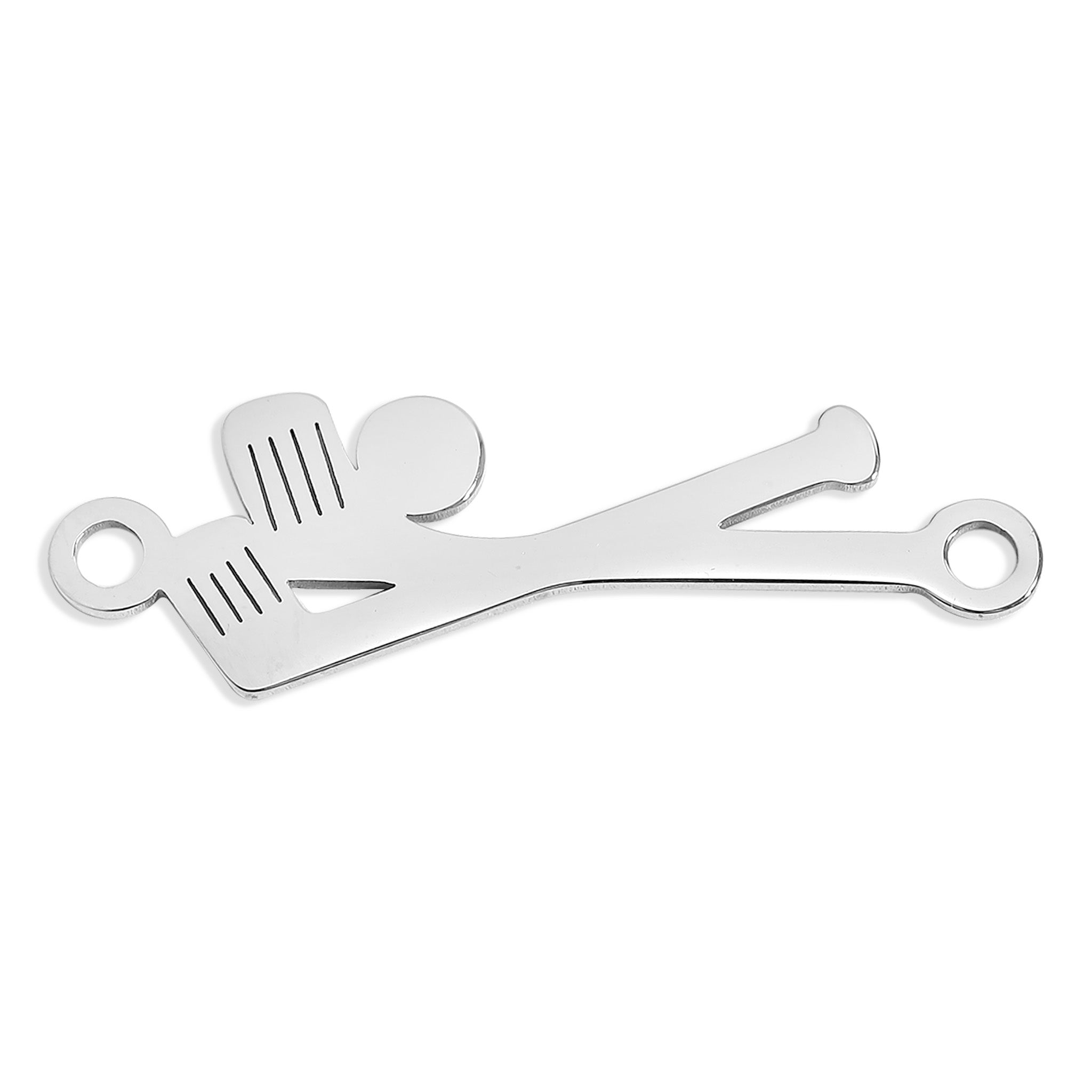 18K Gold PVD Stainless Steel Golf Club Connector Charm / PDL0164、mySite、dreamappss