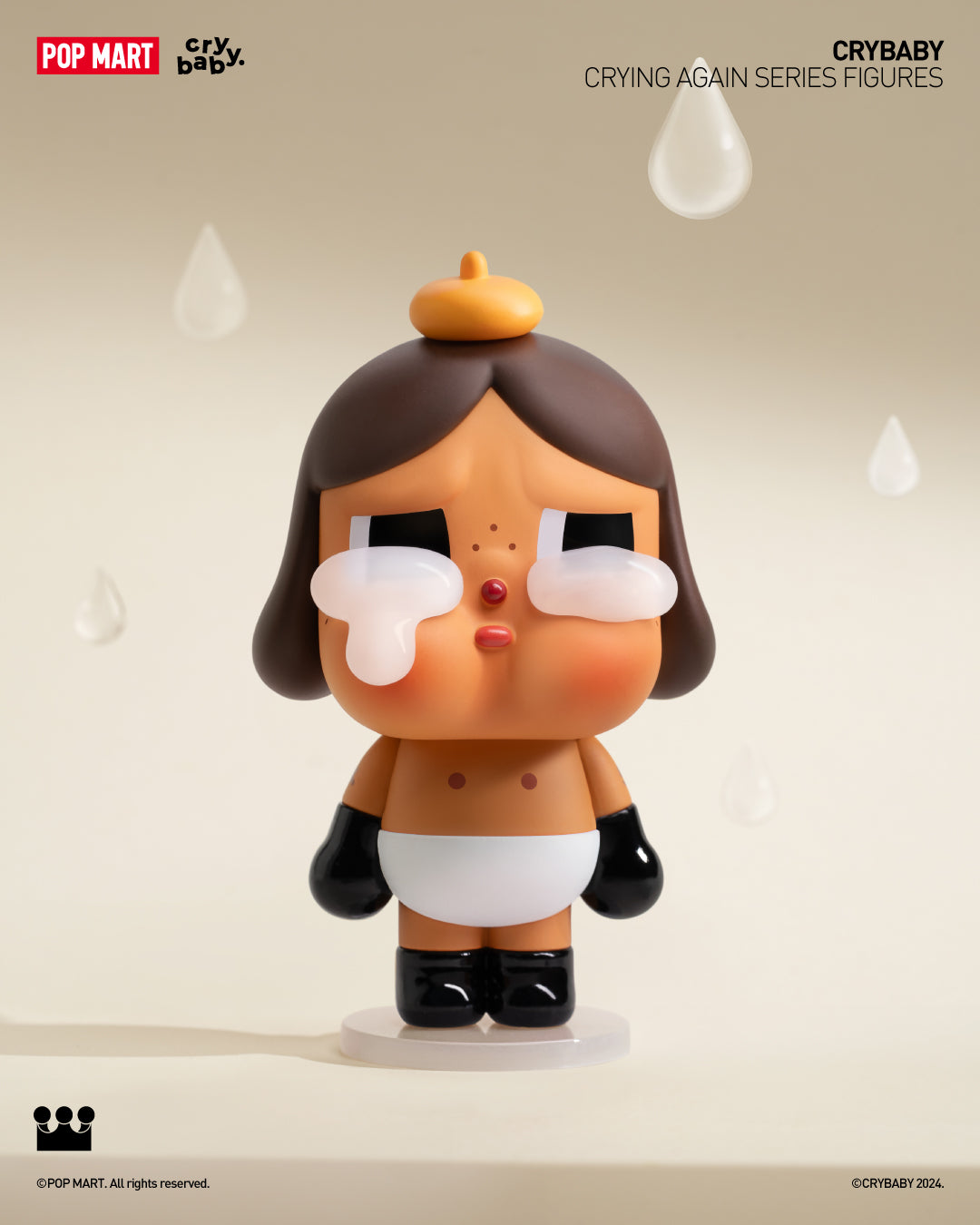 POP MART CRYBABY Crying Again Series Figures、mySite、greenlandpopulation