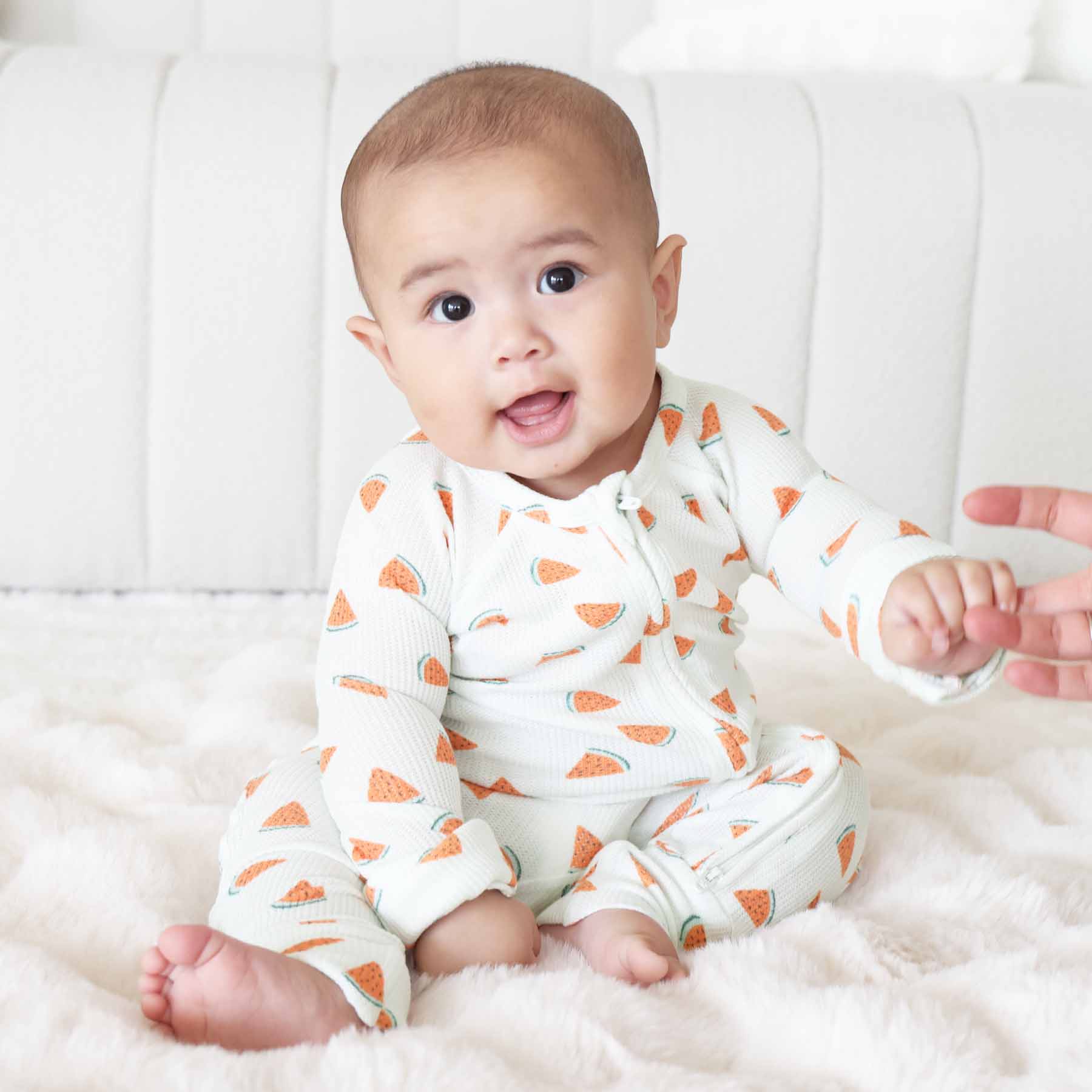  Slice, Slice Baby Bamboo Waffle Convertible Zip Romper、mySite、layawaytickets