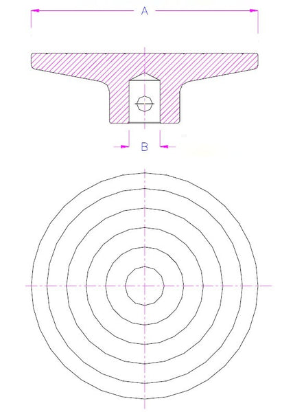Dimensional drawing for compression plate