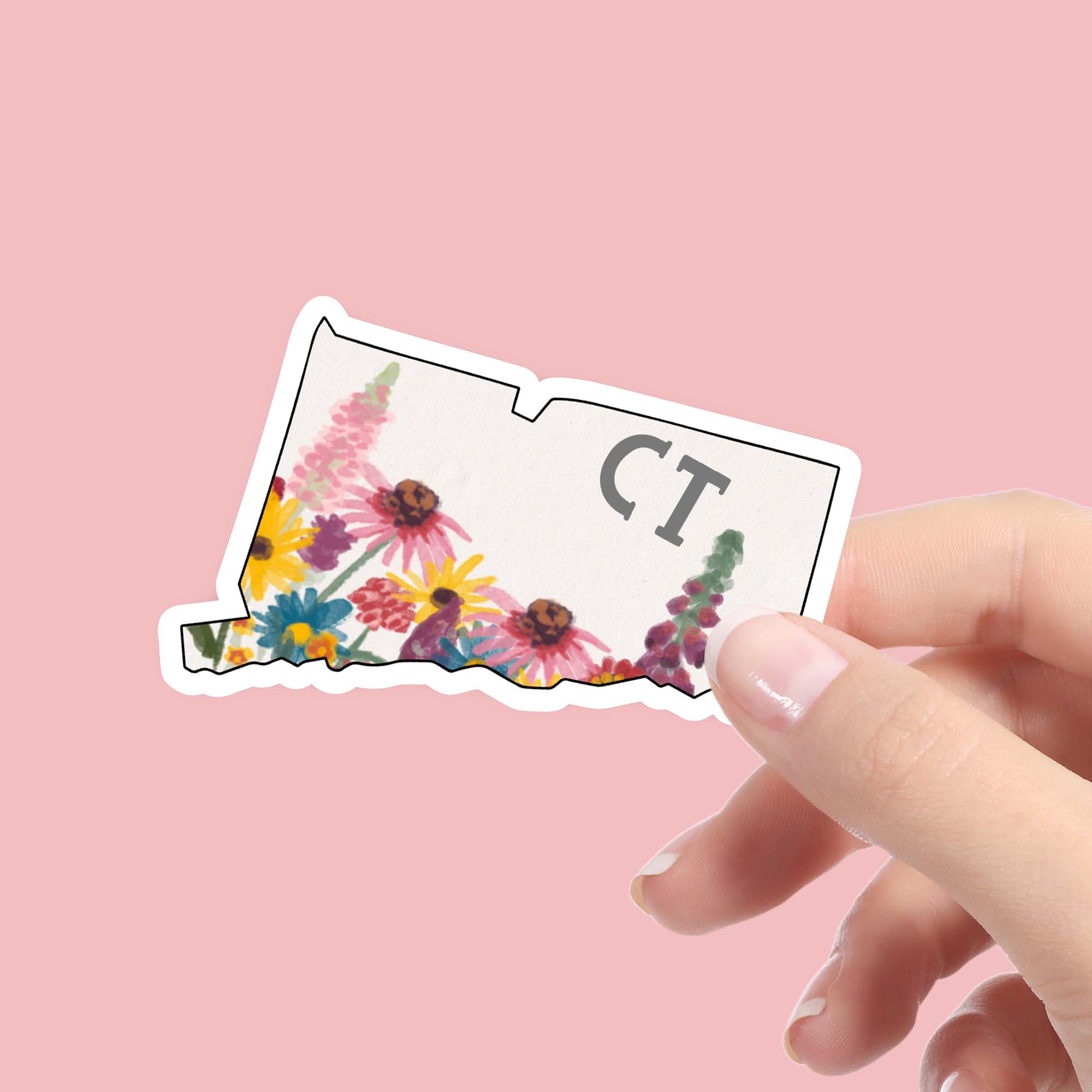  Connecticut Painterly Pattern Sticker、mySite、ghnorth