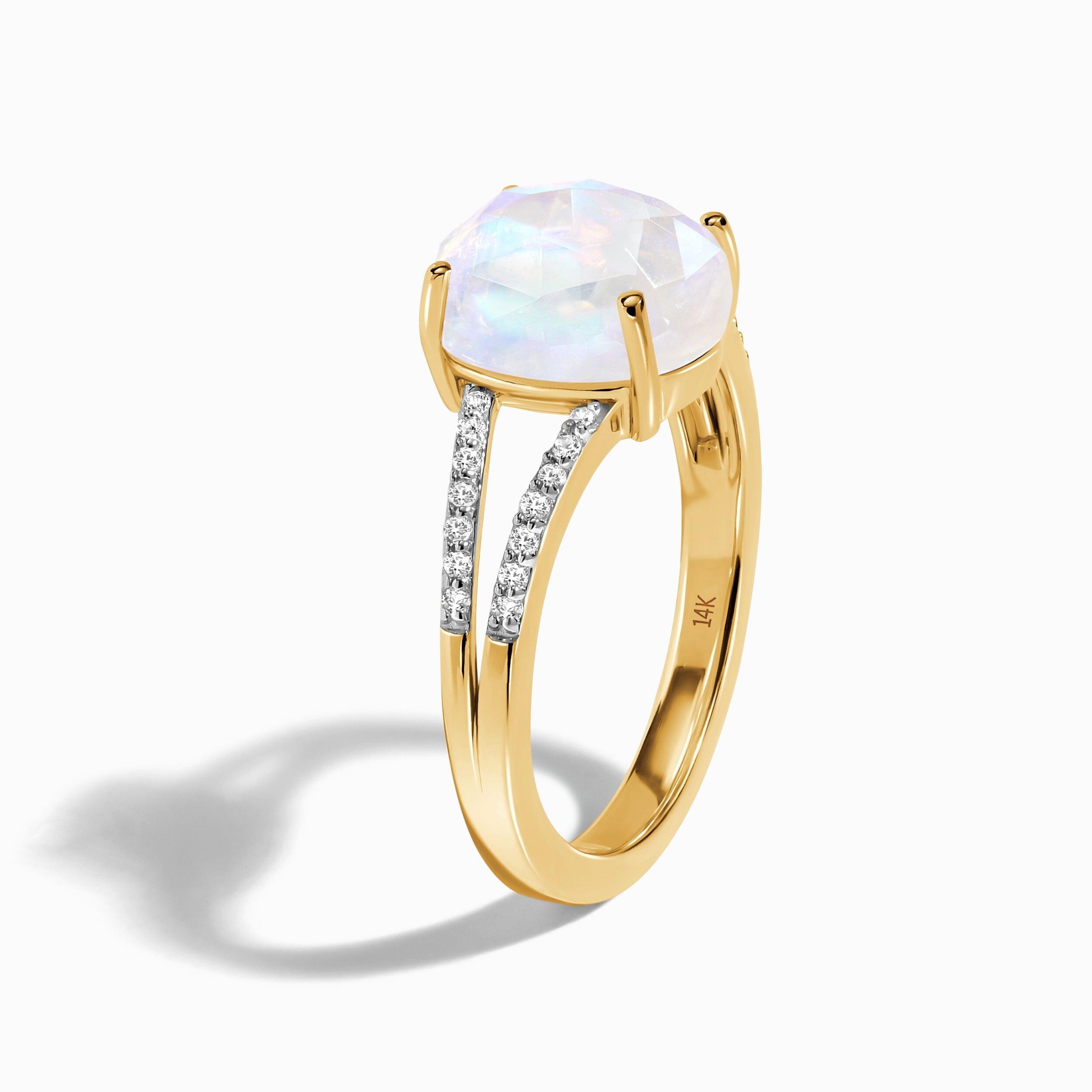 Moonstone Lab Diamond Ring - Princess、mySite、hinf8tx79