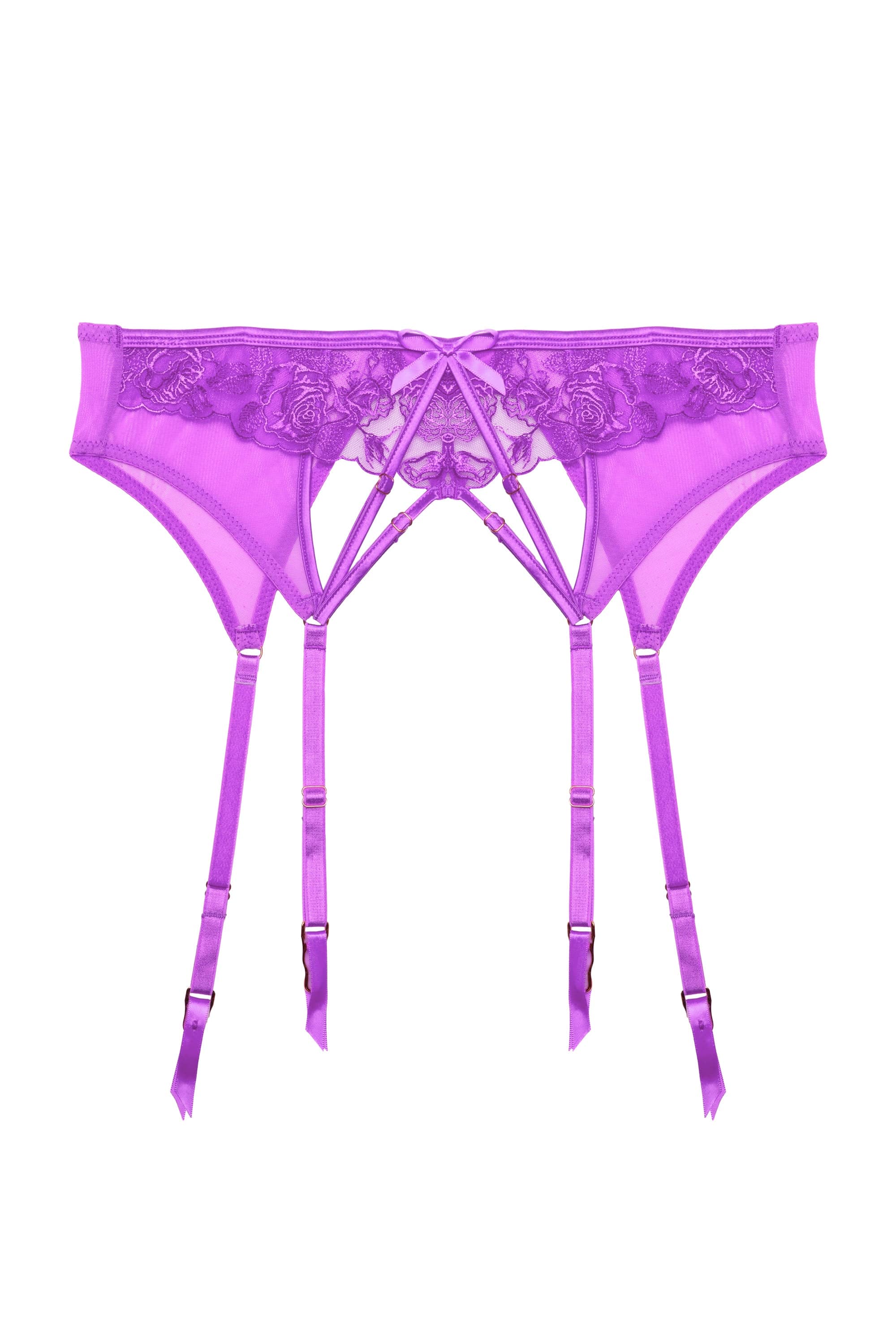 Rosanna Purple Embroidery Suspender Belt、mySite、bengalsvssteelers