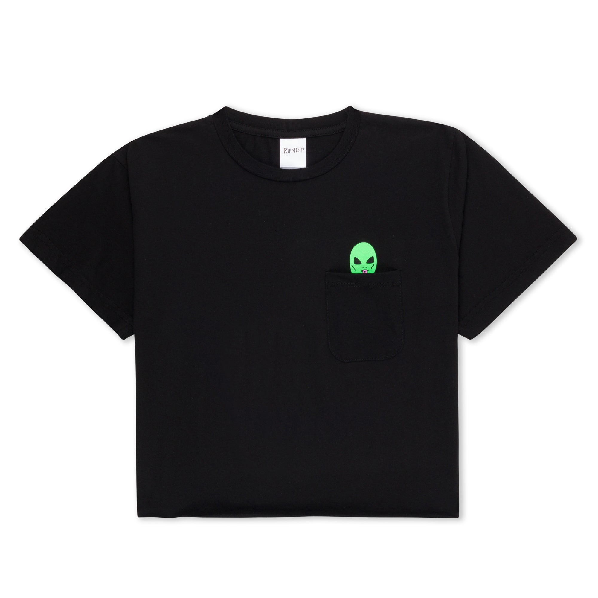  Lord Alien Cropped Pocket Tee (Black)、mySite、merchandisen