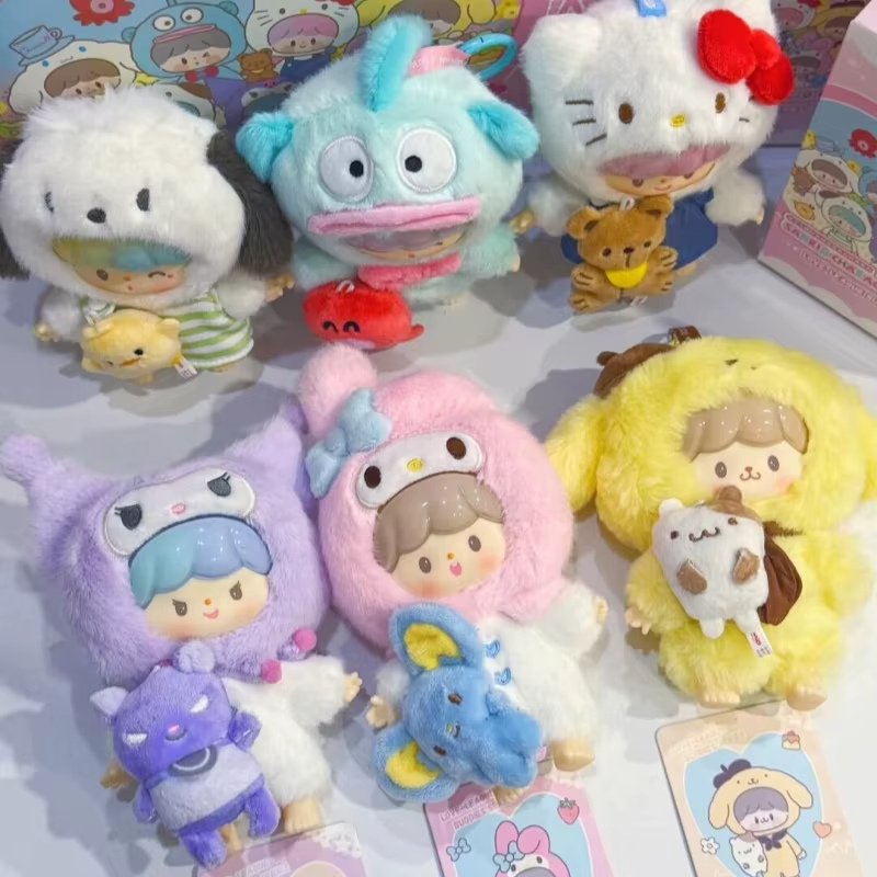  【Limited】Finding Unicorn Zzoton x Sanrio Love League Buddies Series Plush Blind Box、mySite、greenlandpopulation