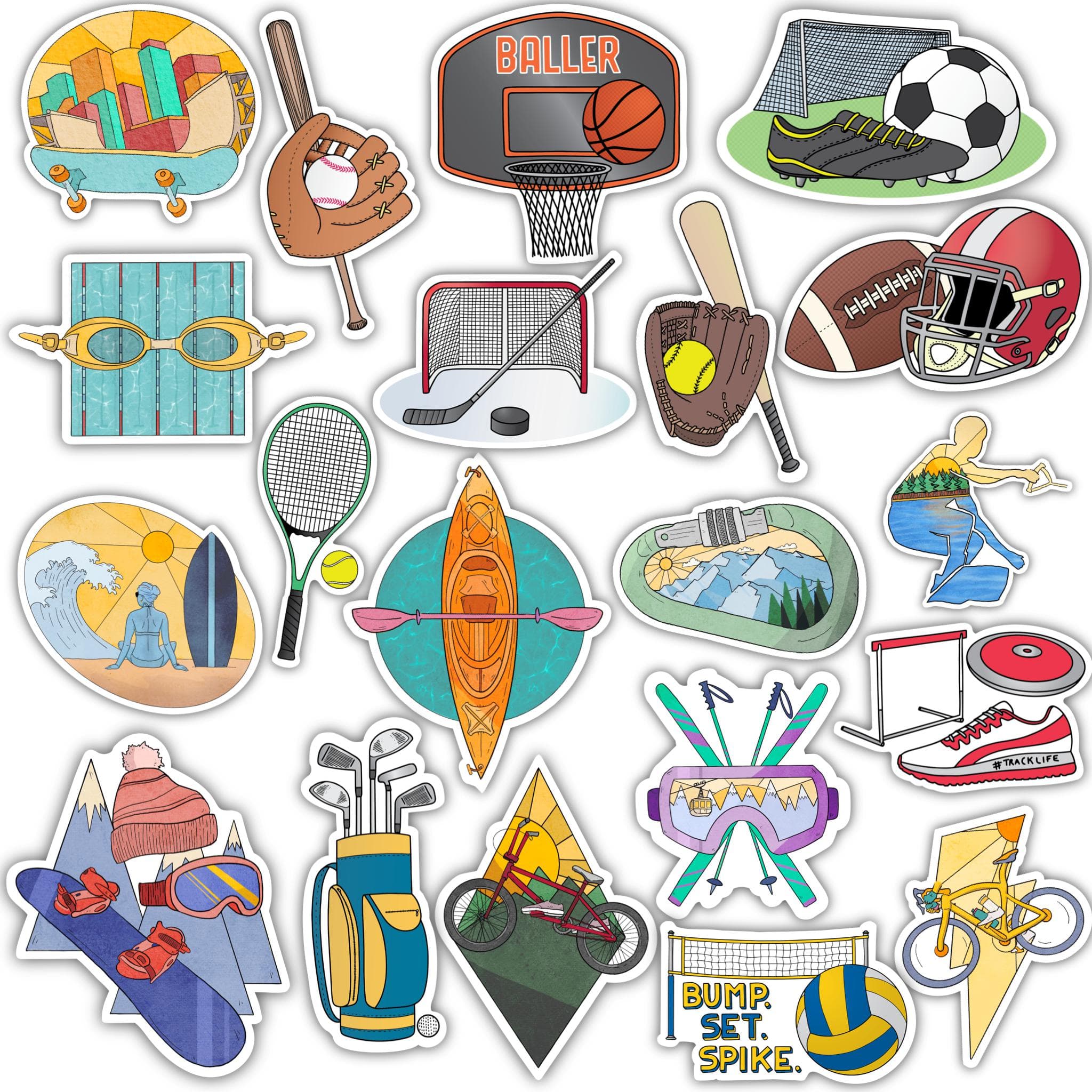  Sport Sticker 20 Pack、mySite、elrpsem3k