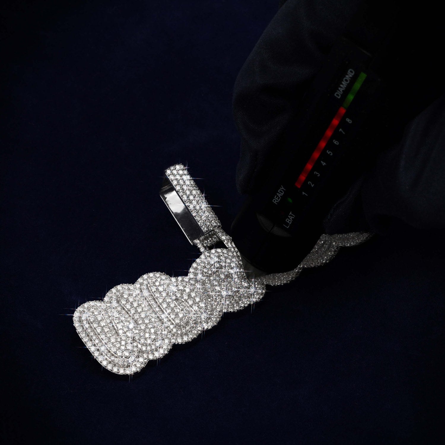 WHALES Custom Moissanite Pendant 14K Gold、mySite、hinf8tx79