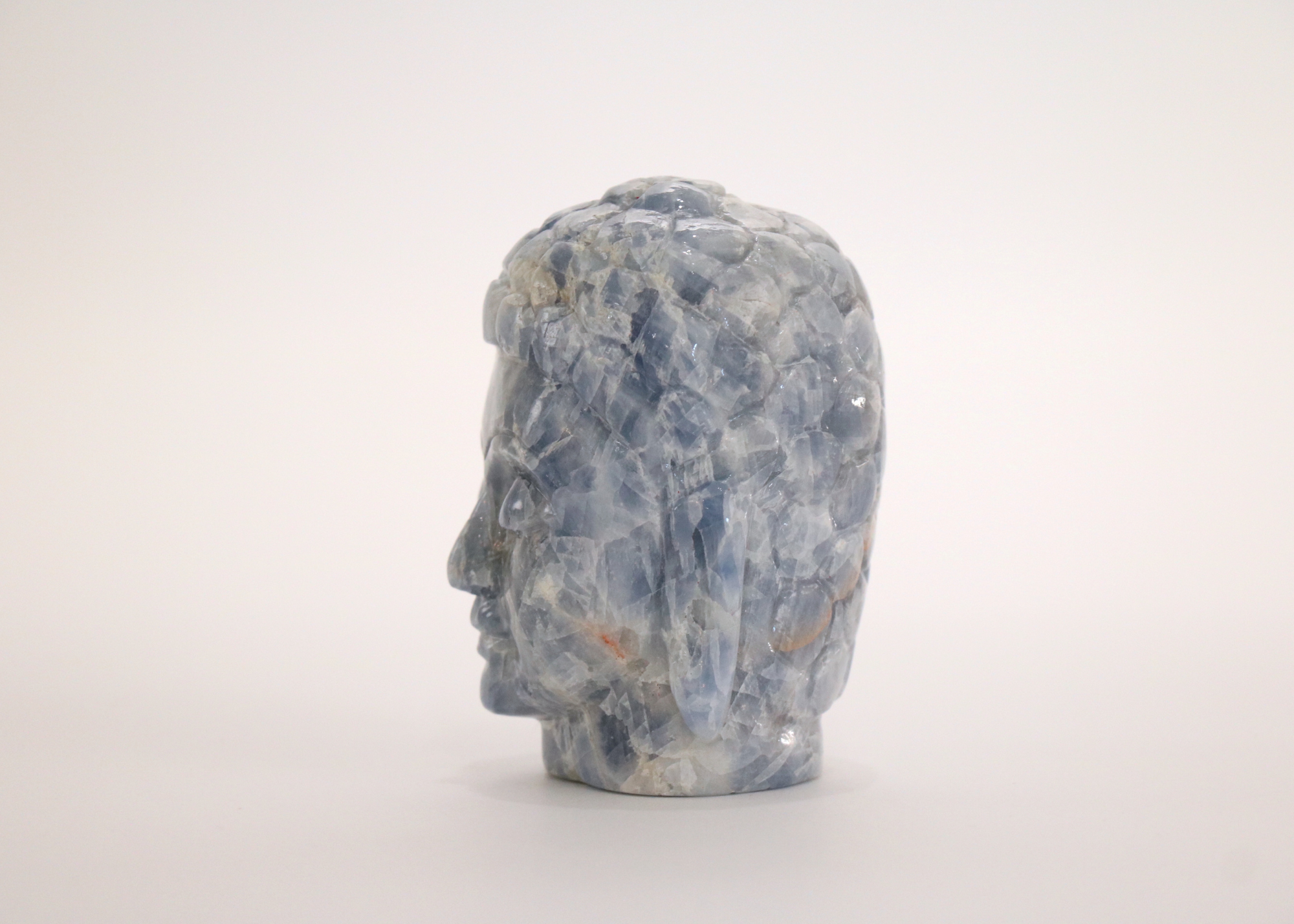 Buddha Head - Blue Calcite (Small, 9cm)、mySite、topwebapps