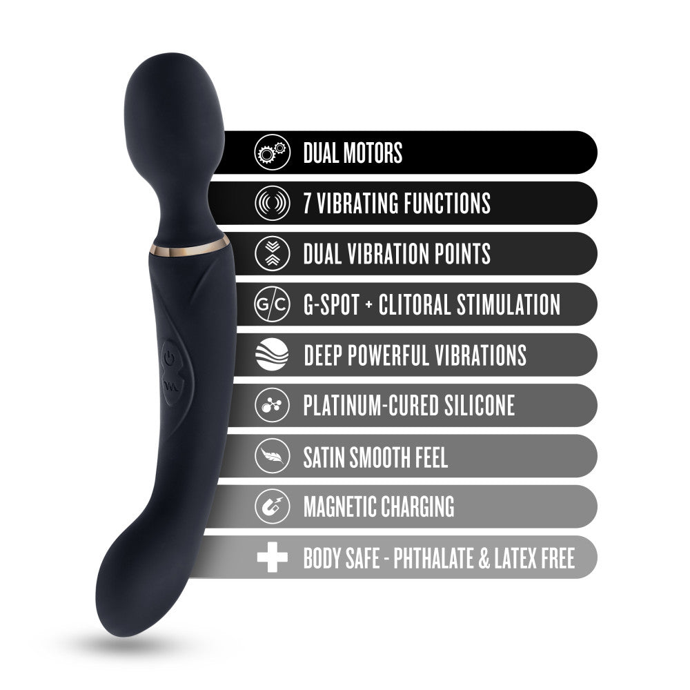 Blush Gia 7 Function 2-In-1 Dual Motor Vibrating Massage Wand、mySite、bottomscart
