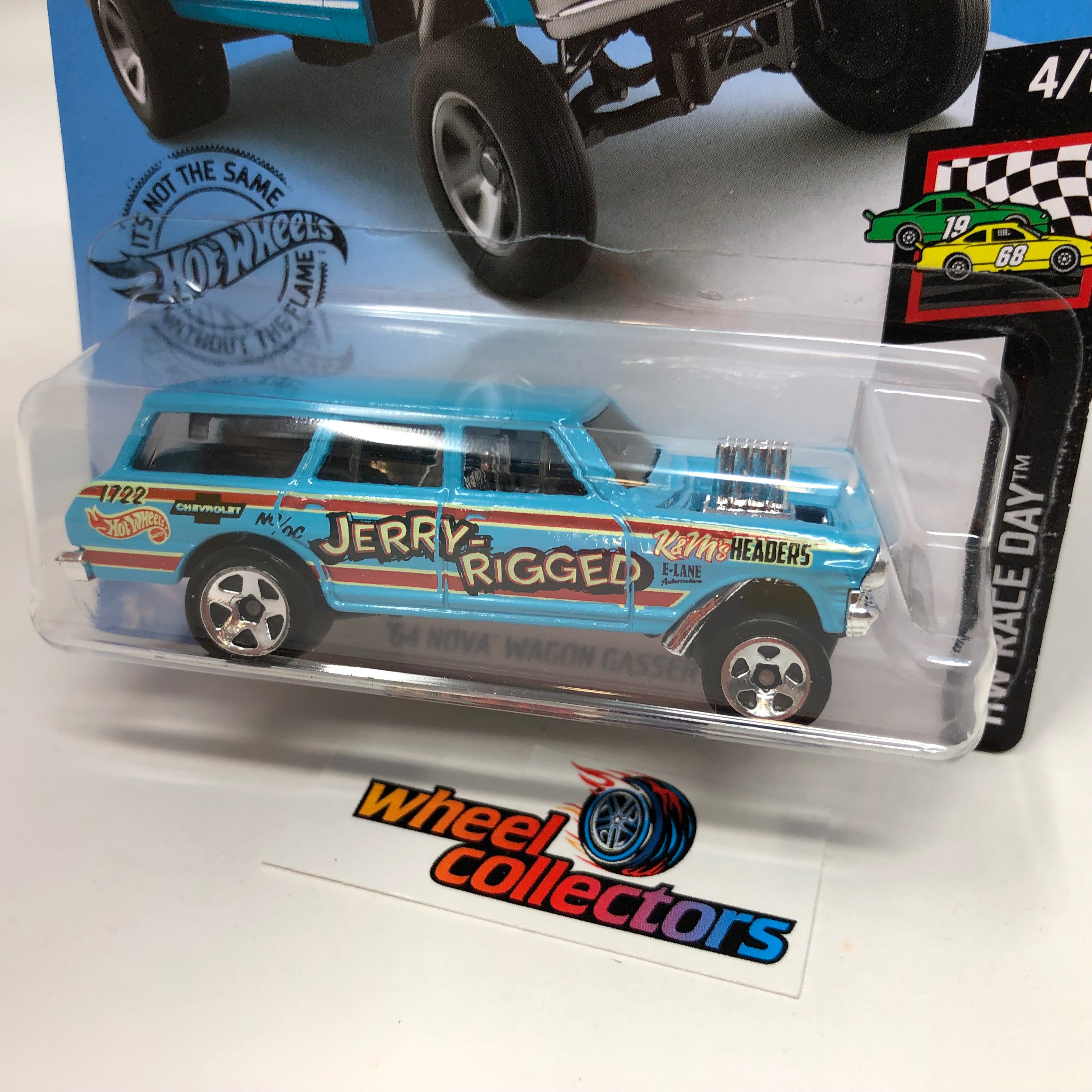 '64 Nova Wagon Gasser #198 * Blue * 2019 Hot Wheels、mySite、hgirdovlk