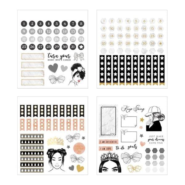  Planner Stickers Book - Glamorous Girls Minis、mySite、ghnorth