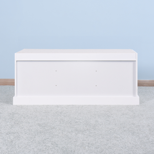 White Bathroom Floor-standing Storage Table with a Drawer、、casual