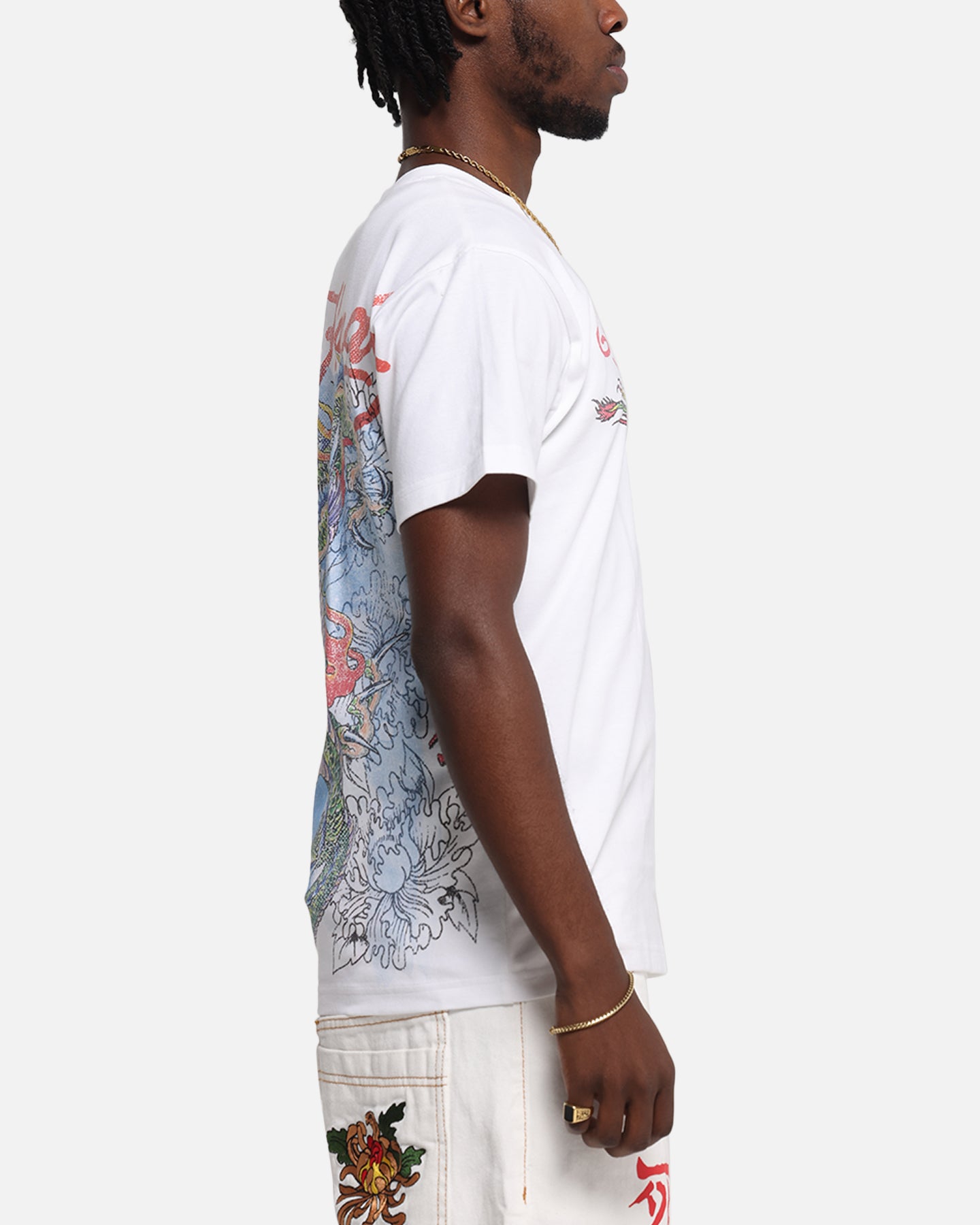 Ed Hardy Rising Dragon Vintage T-Shirt White、mySite、zt4zffjzw