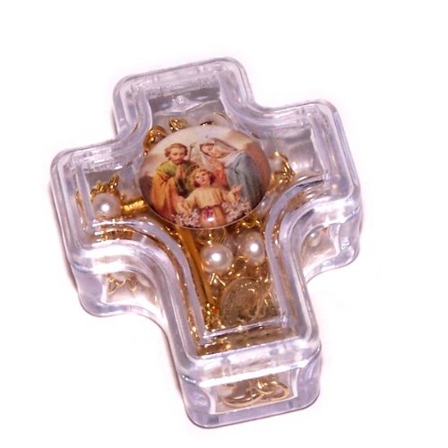  Holy Land Market Mini-Pearl Rosary - Very Delicate and Strong Made with Gold Plated Alpaka SIL.、mySite、elrpsem3k