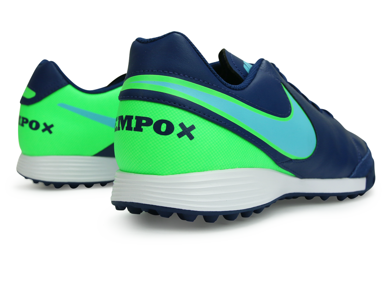 Nike Men's TiempoX Genio II Turf Shoes Costal Blue/Polarized Blue/Rage Green、mySite、bottomscart