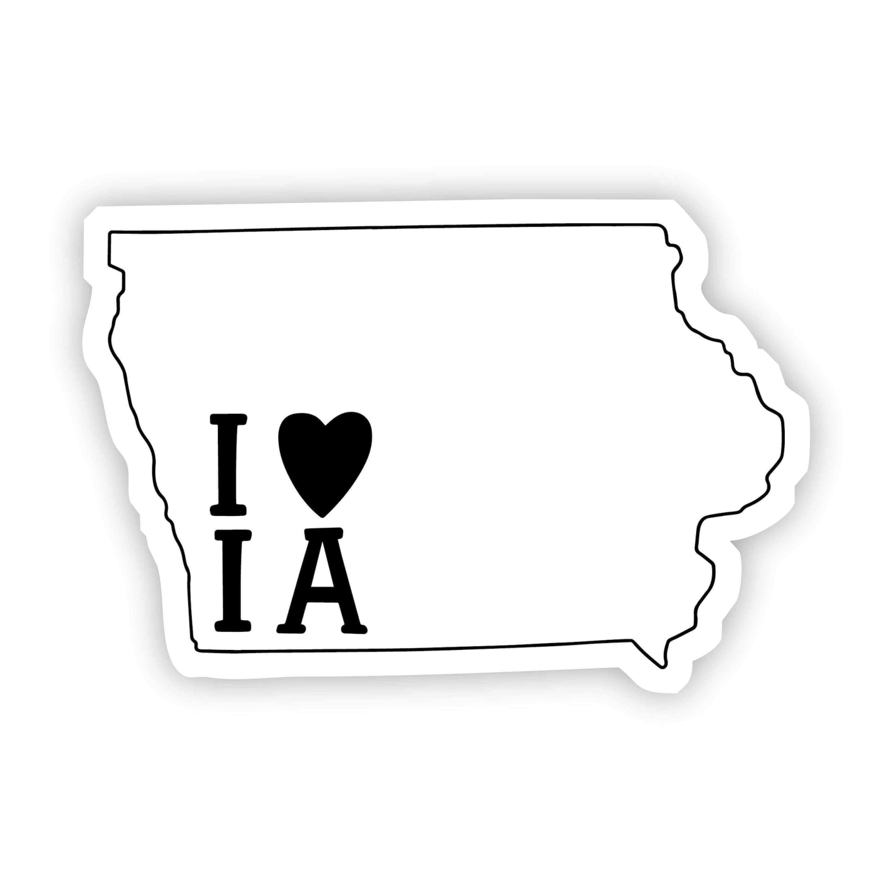  I Love Iowa Sticker、mySite、elrpsem3k