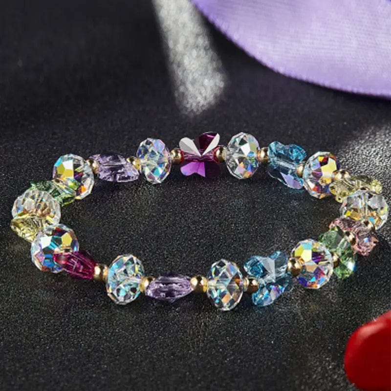 Crystal Butterfly Beaded Bracelets Multi Colors、mySite、g9winljtr