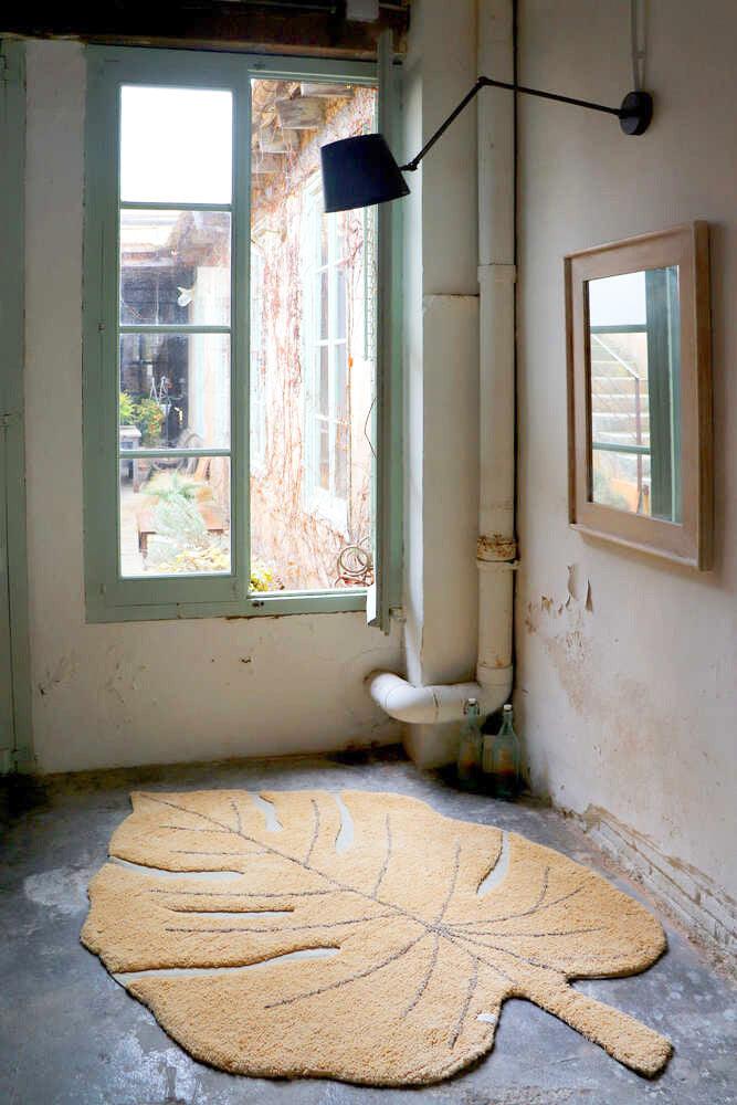 WASHABLE COTTON RUG MONSTERA HONEY、mySite、gigharbornorthrealestate