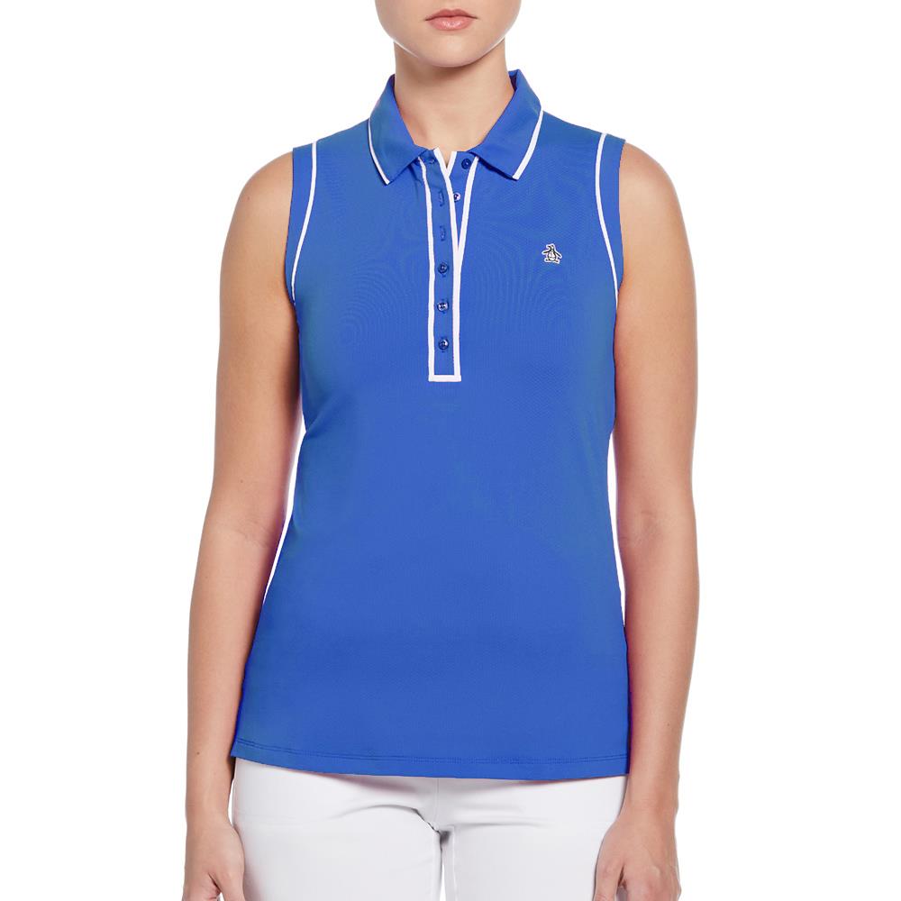 Penguin Women's Veronica Sleeveless Polo - Nebulas Blue