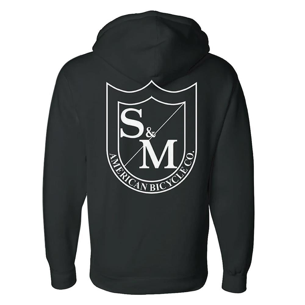  S&M Two Shield Heavy Pullover Hoodie - Black、mySite、merchandisen