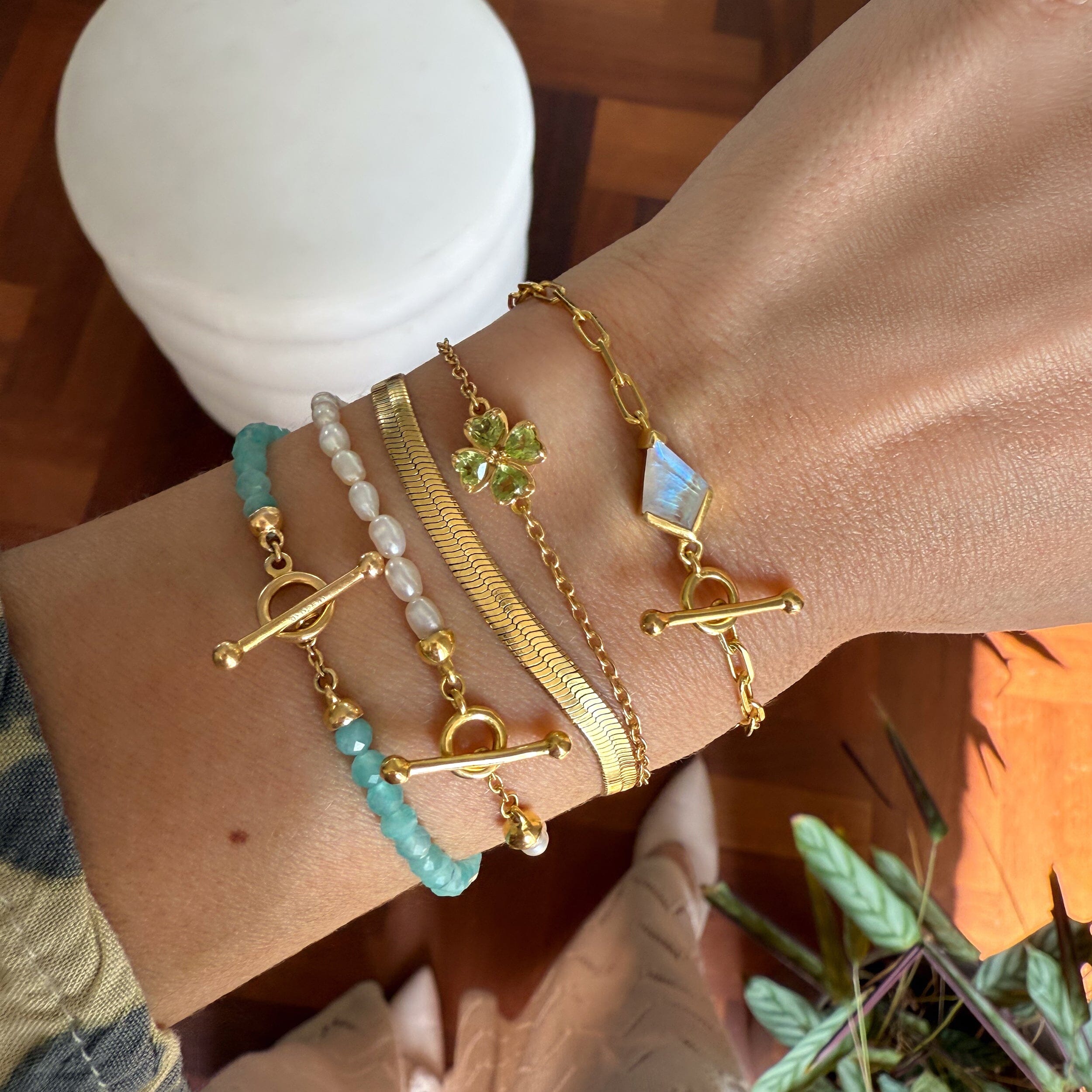 Rice Pearl T-Lock Bracelet - Raise Your Vibrations、mySite、hinf8tx79