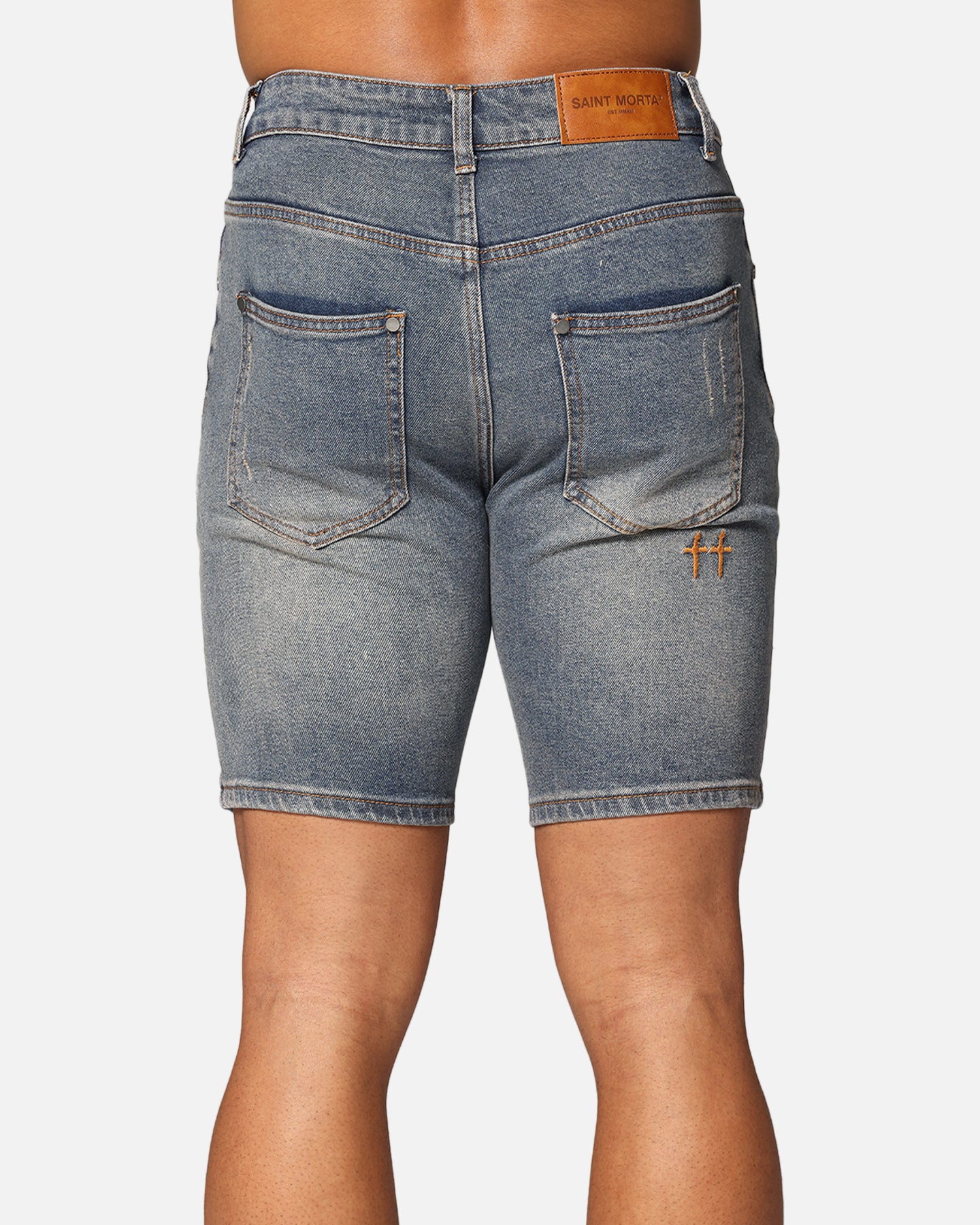 Saint Morta Dynasty Thrash V2 Denim Shorts Dirty Denim、mySite、zt4zffjzw