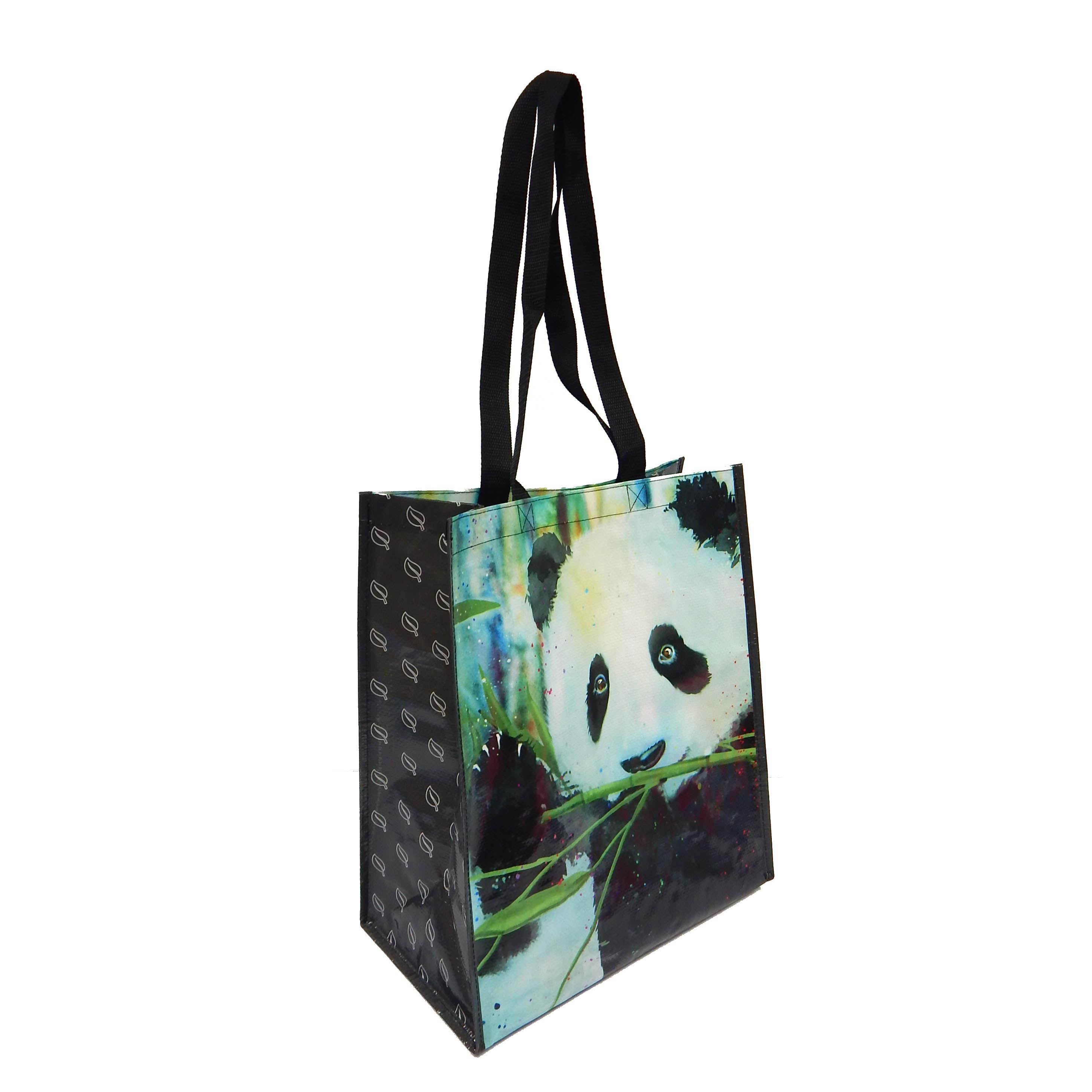 Panda Recycled Watercolor Tote Bag、mySite、g9winljtr