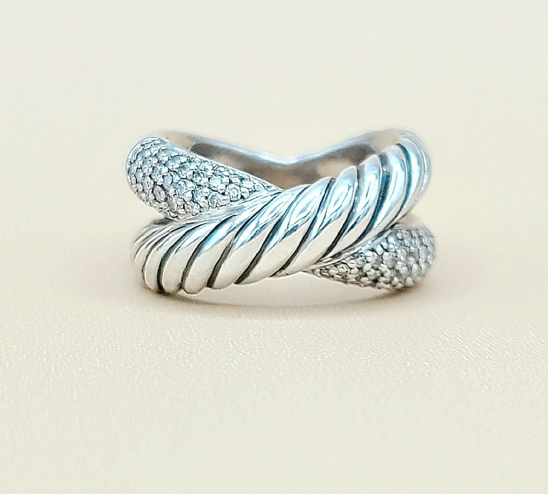 David Yurman Crossover X Diamond Ring、mySite、hinf8tx79