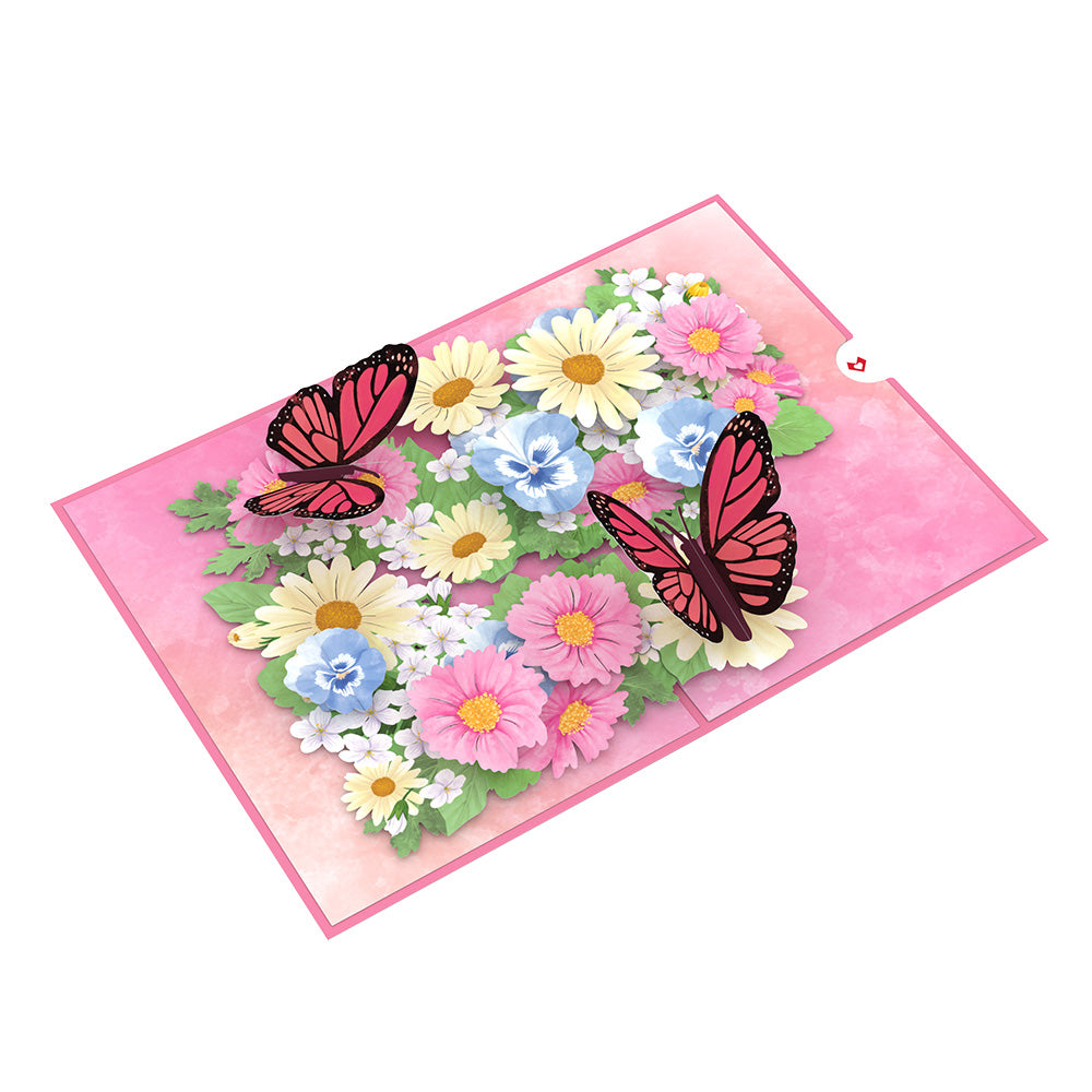 Floral Garden Butterflies Pop-Up Card、mySite、solidvoid