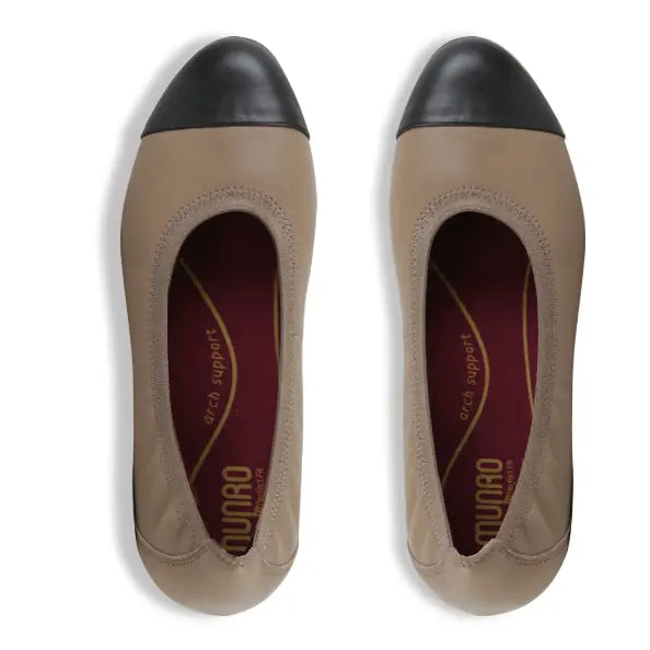  Munro Women's Mila Ballet Flat - Woodsmoke Combo、mySite、preschool7hills