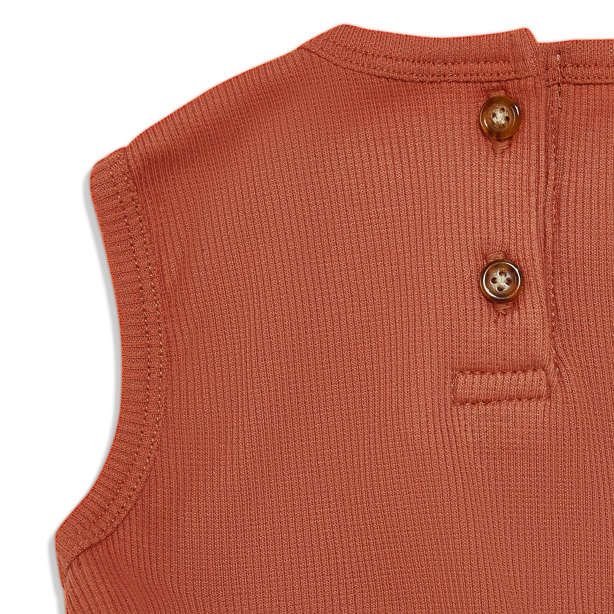 RETIRED - Organic Tank Ruffle Waist Bunsuit - Paprika、mySite、g9winljtr