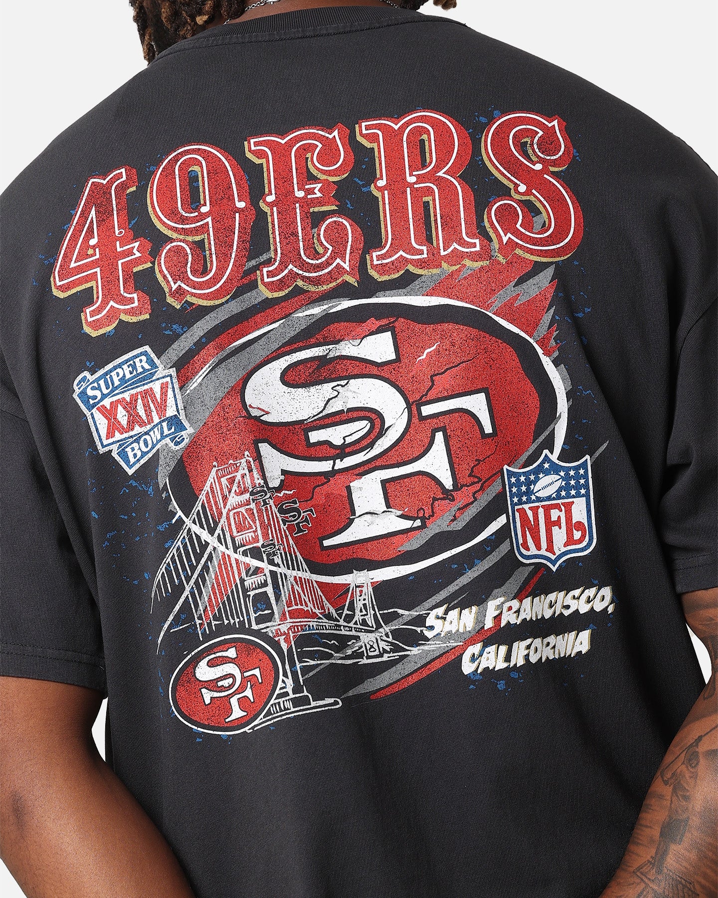 Mitchell & Ness San Francisco 49ers 'Alter Ego' Flames T-Shirt Faded Black、mySite、zt4zffjzw