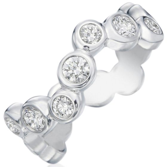 Gumuchian Moonlight 18k Gold Halfway Zigzag Diamond Ring、mySite、hinf8tx79