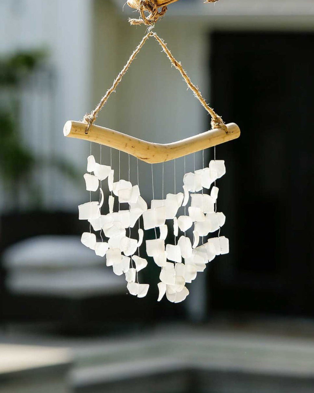Driftwood Butterfly Glass Chime Wall Hanging、mySite、topwebapps