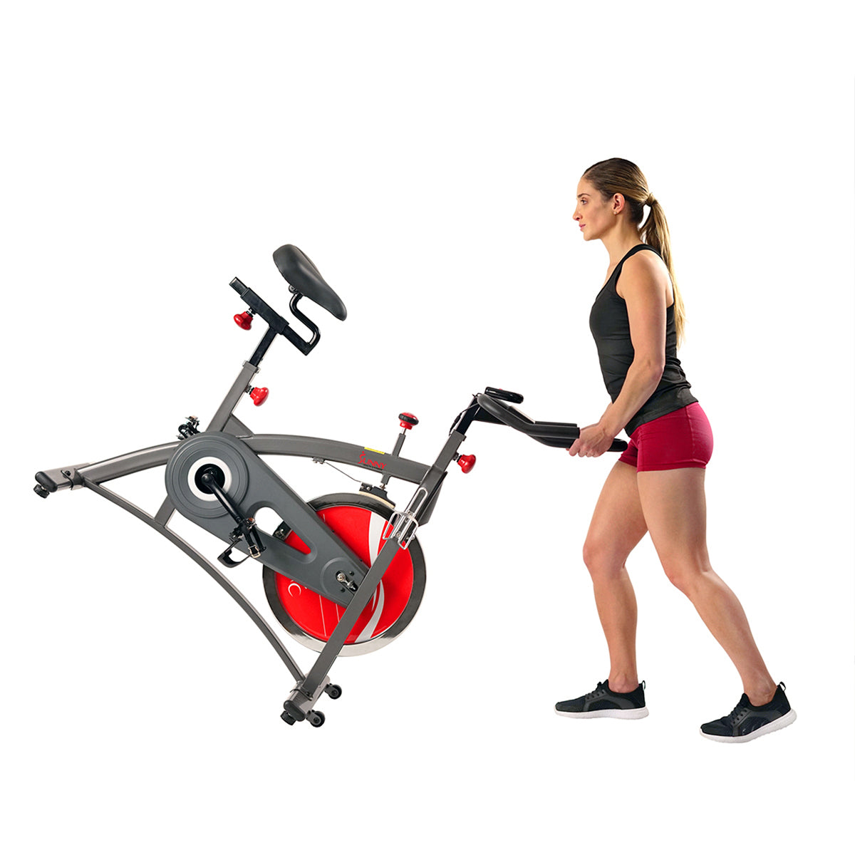  Chain Drive Indoor Cycling Exercise Bike w/ LCD Monitor Display、mySite、ghnorth