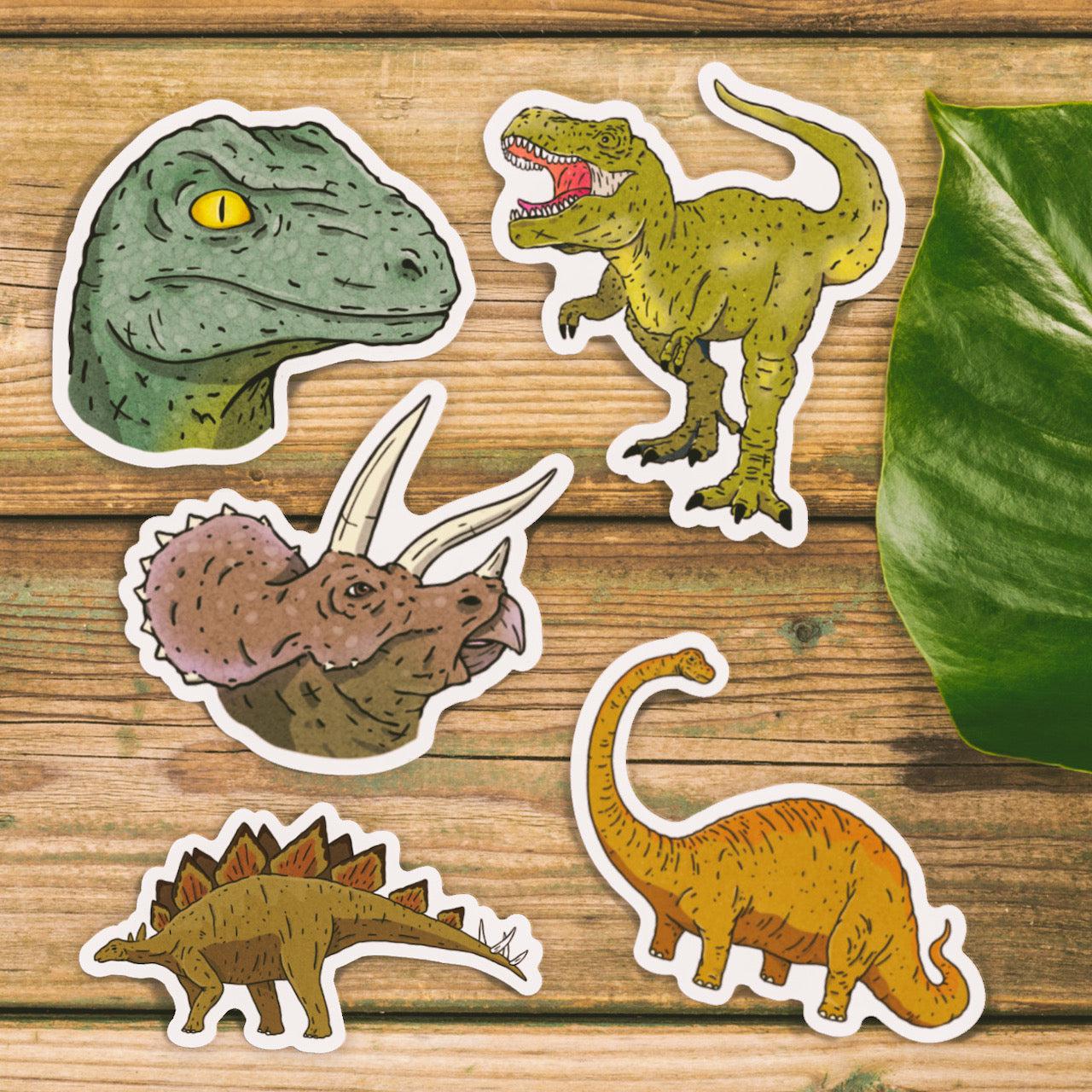  Dinosaur Stickers 5 Pack、mySite、elrpsem3k
