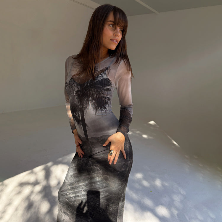 Mallorca Mesh Dress、mySite、solidvoid