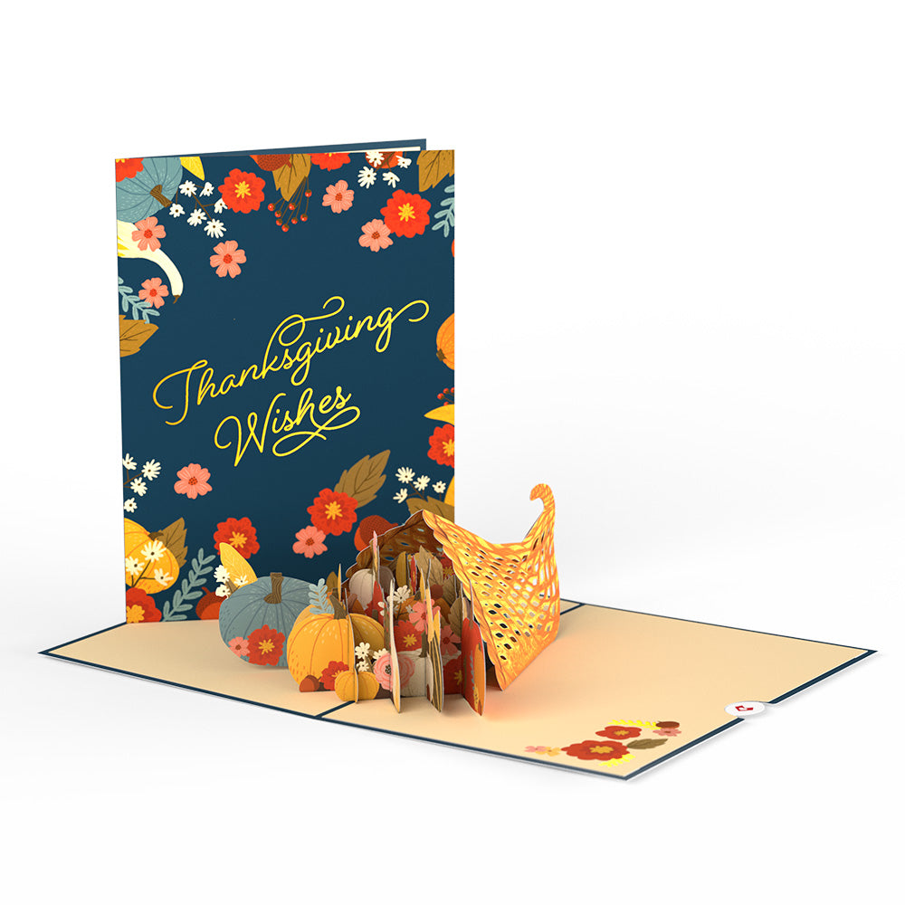Woodland Harvest Thanksgiving Wishes Pop-Up Card、mySite、solidvoid