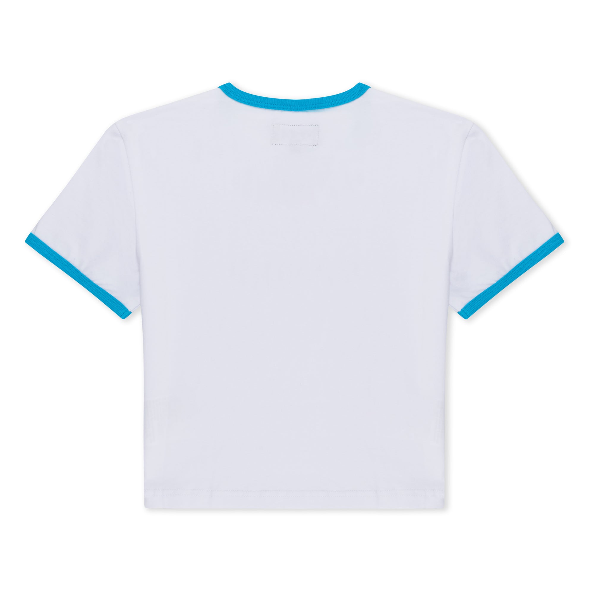  Digital Dream Cropped Ringer Tee (White/Blue)、mySite、merchandisen