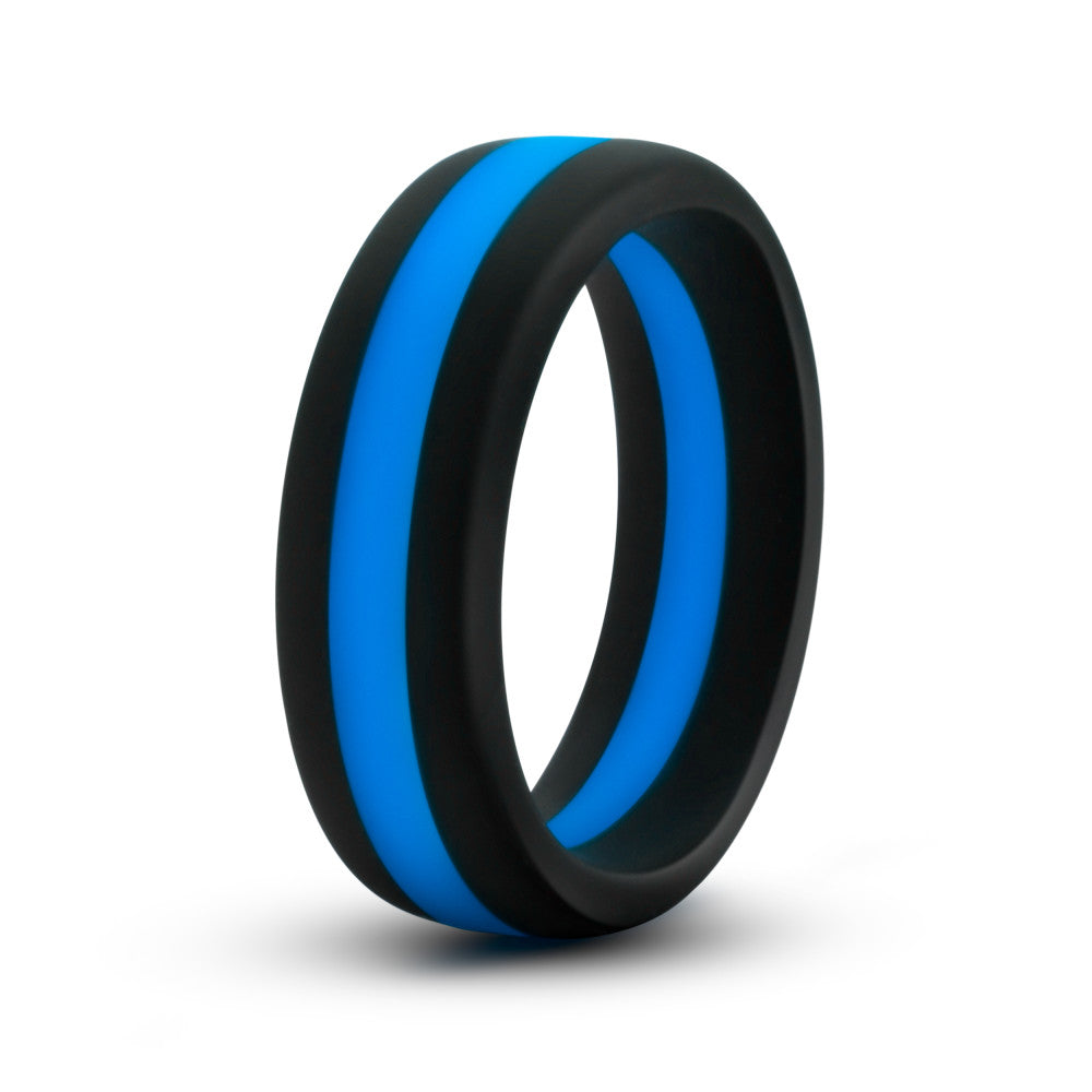 Performance By Blush® | Pro: Blue & Black Penis Ring - Made with Puria™ Silicone、mySite、bottomscart