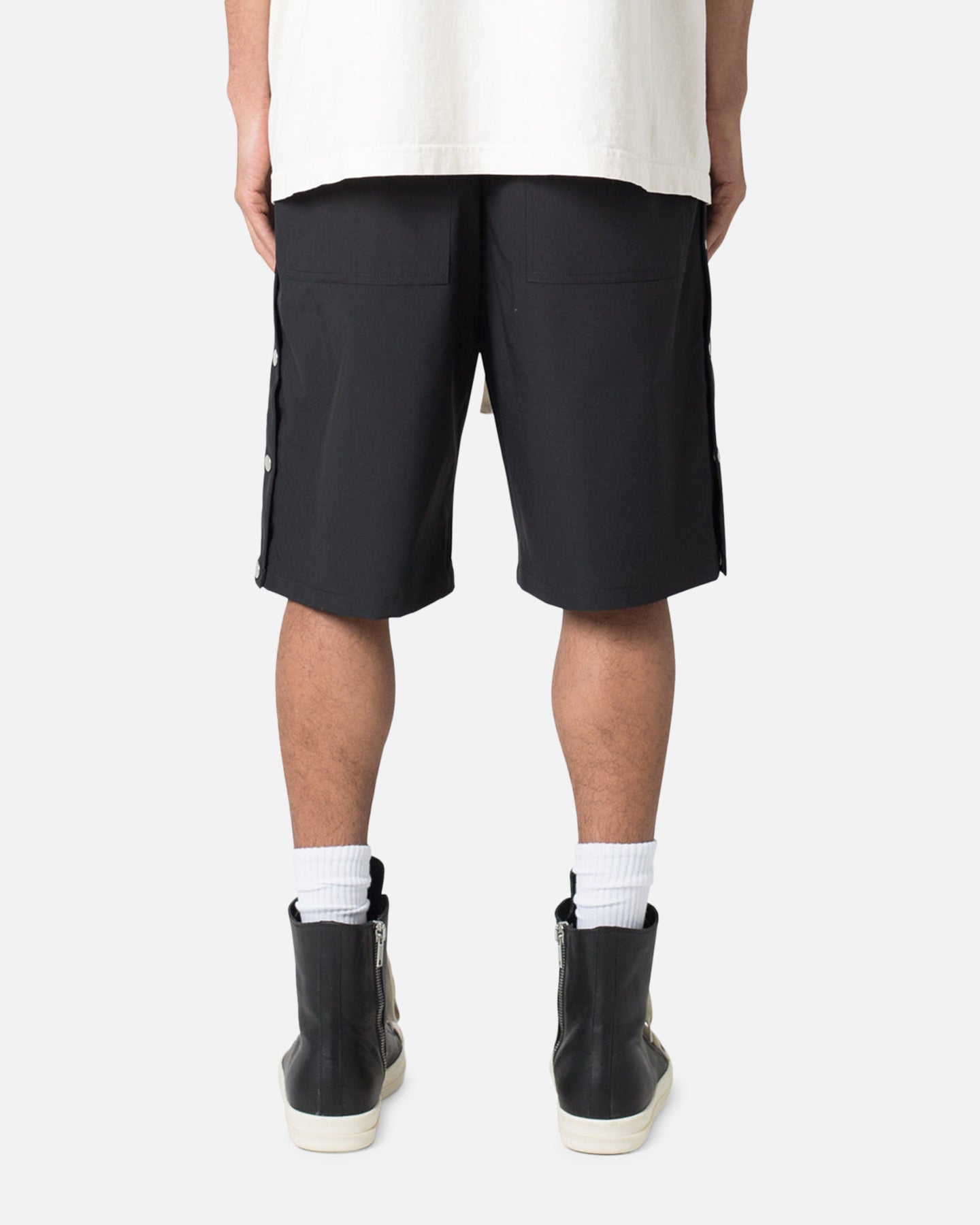 MNML Side Snap Nylon Shorts Black、mySite、zt4zffjzw