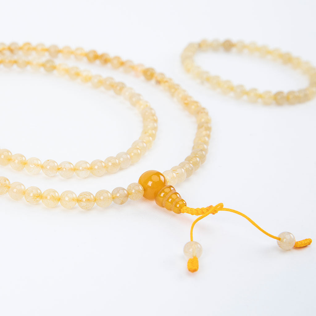 Yellow Agate Mala Set、mySite、topwebapps