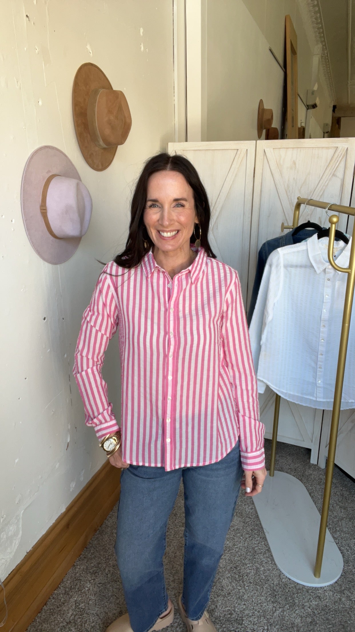 Dylan Striped Taylor Button Down、mySite、garagedoors4me