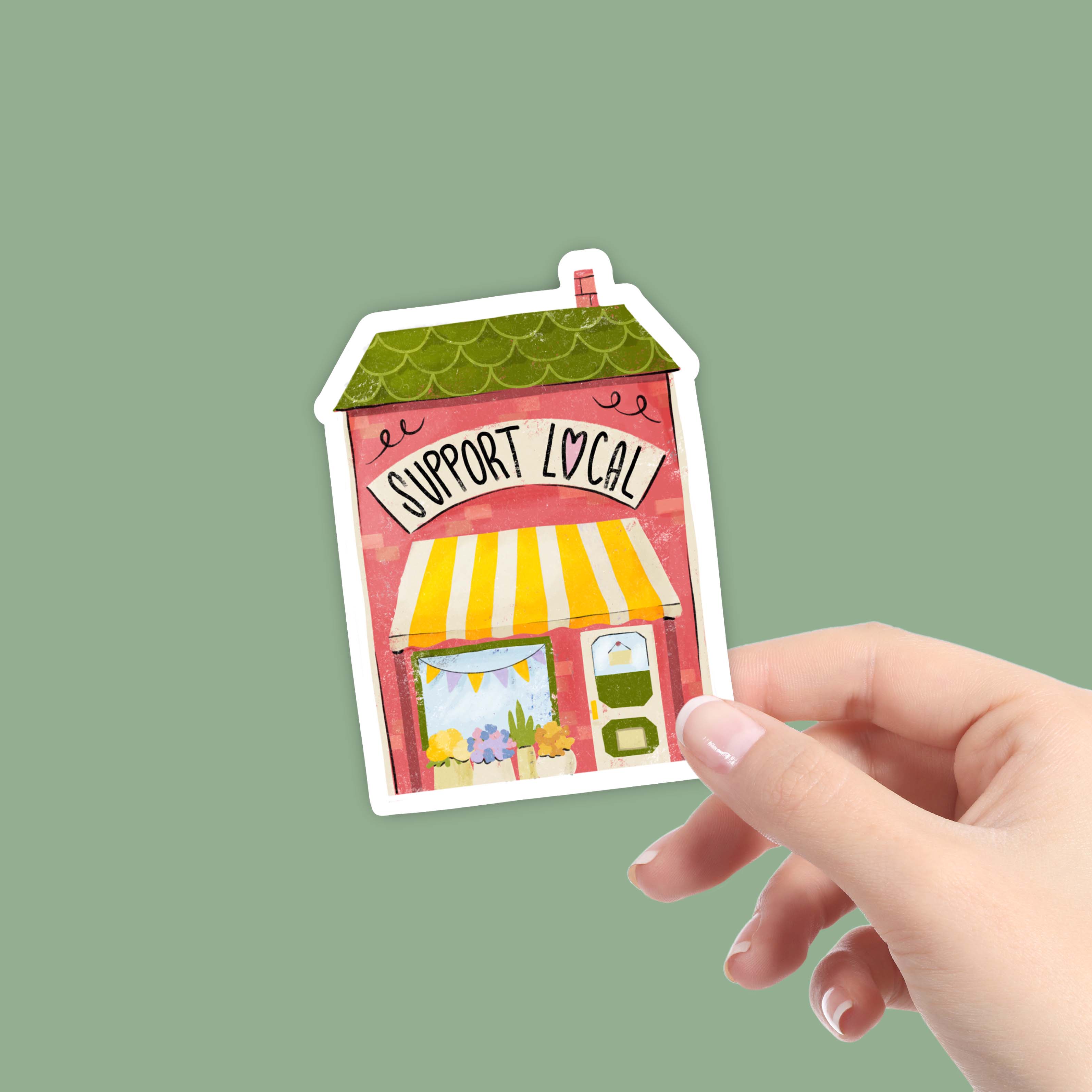  Support Local - Holiday Sticker、mySite、ghnorth