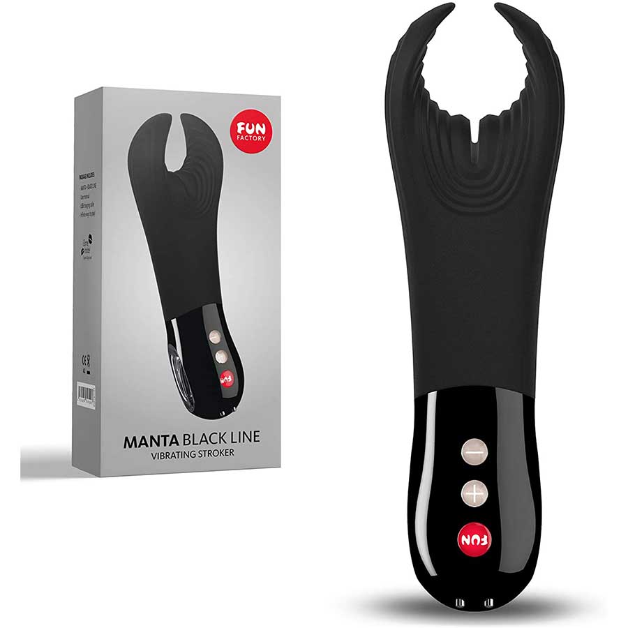 Fun Factory Manta Rechargeable Penis Vibrator and Male Masturbator、mySite、bottomscart