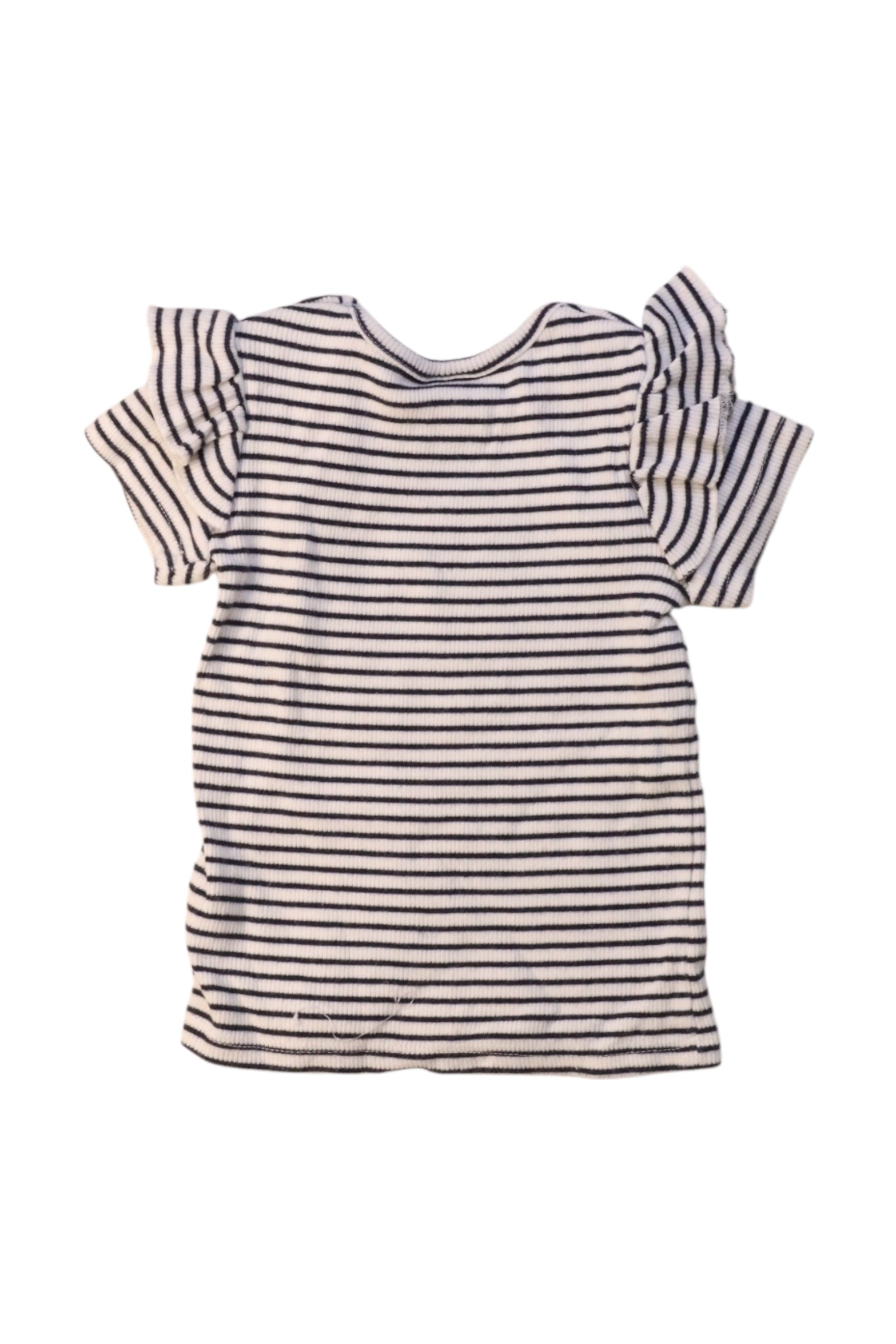 Seed Striped Ruffle Sleeve Top 3-6M、mySite、g9winljtr